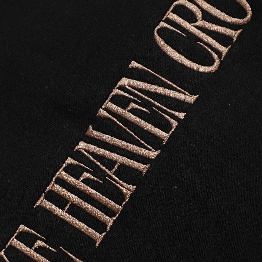 Fashion City - Wholesale Sweatshirt - Unisex - MAKE HEAVEN CROWDED Embroidered Heavyweight Sweatshirt12