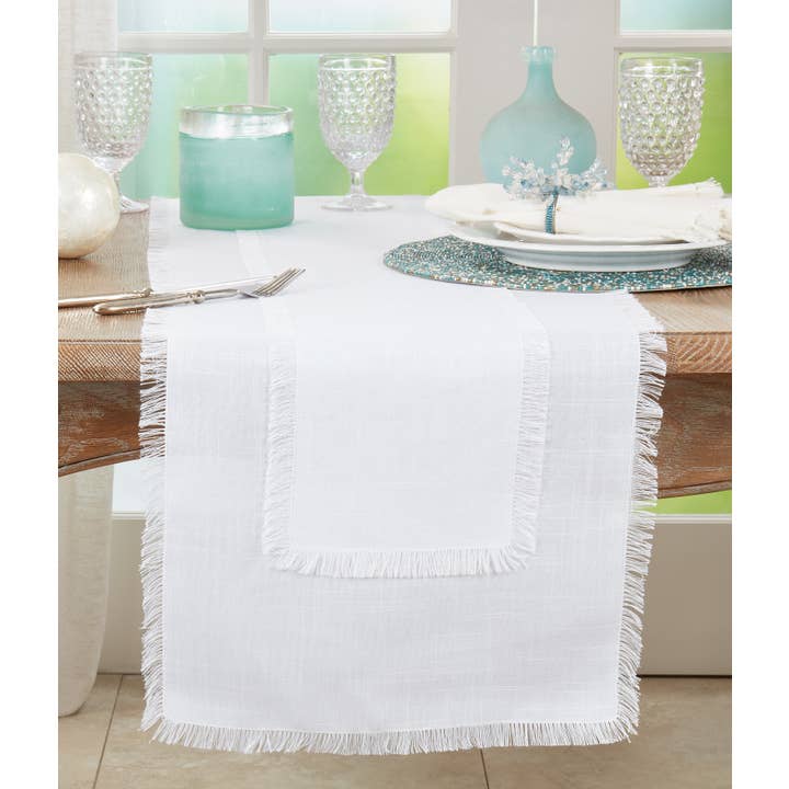 Saro Lifestyle - Wholesale Table Runner - Fringe Runner4