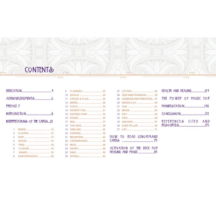 REDFeather - Wholesale Tarot Cards - The Egyptian Lenormand2