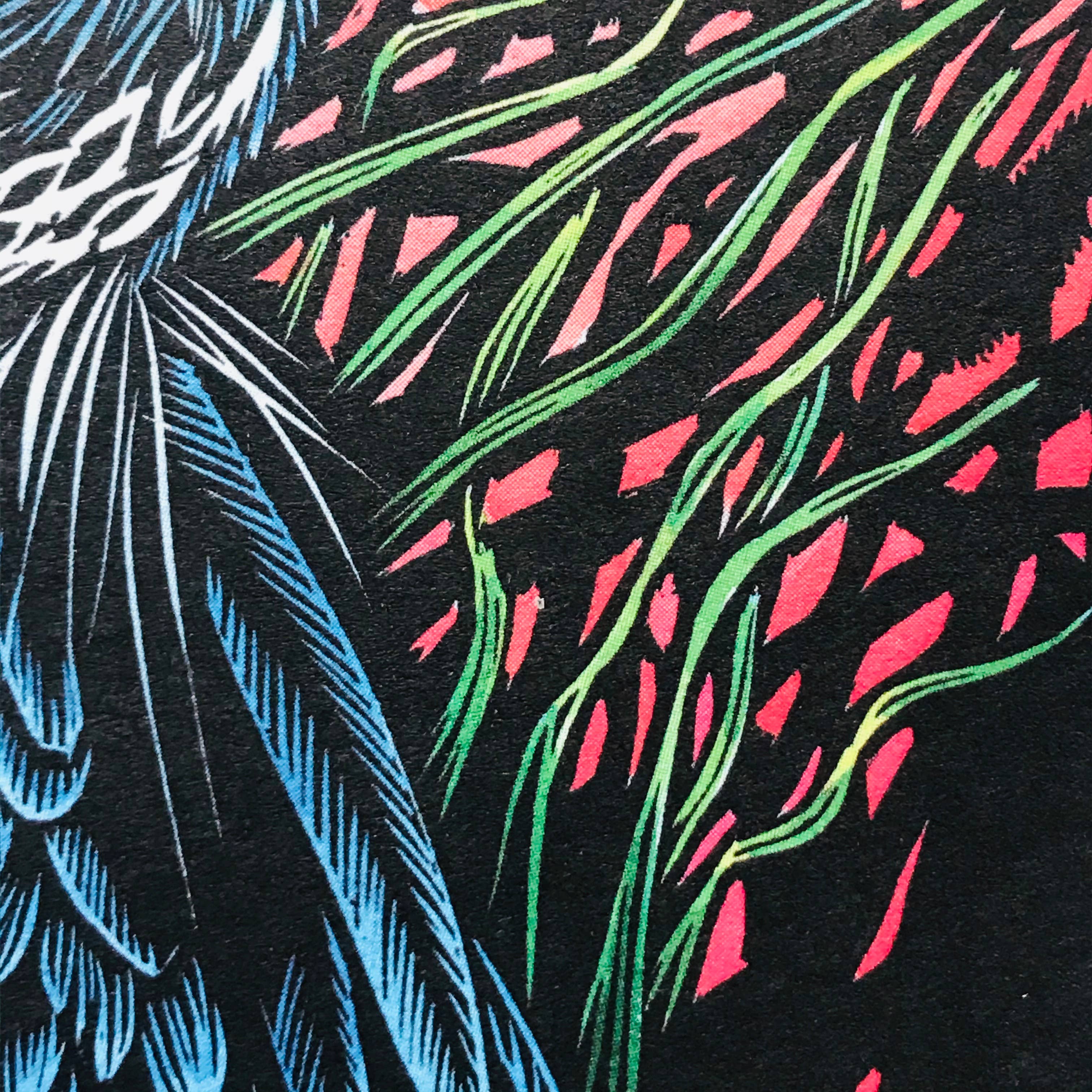 Claire Emery Art - Vente Carte de vœux classique - Grand Héron Bleu - Carte de Patience2