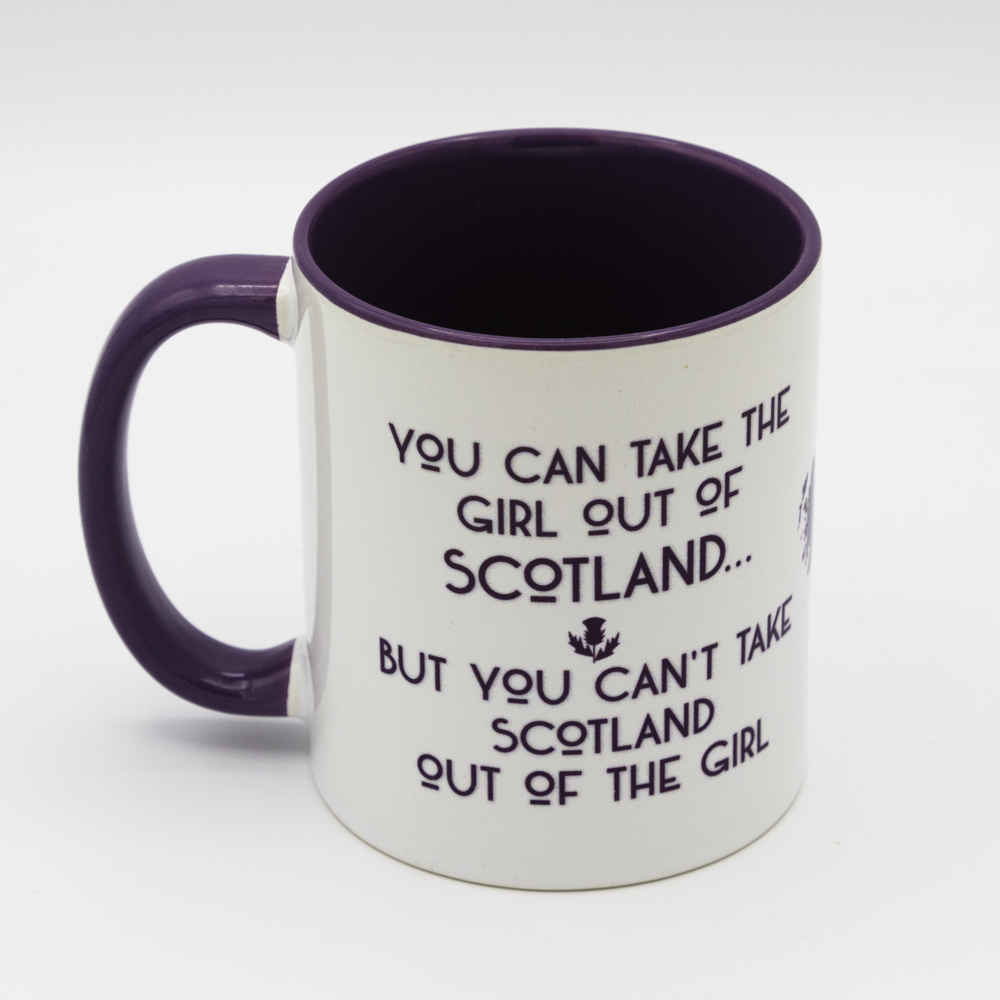 Spindrift Designs - Wholesale Coffee Mug - You Can Take The Girl Out of Scotland... Ceramic Mug3