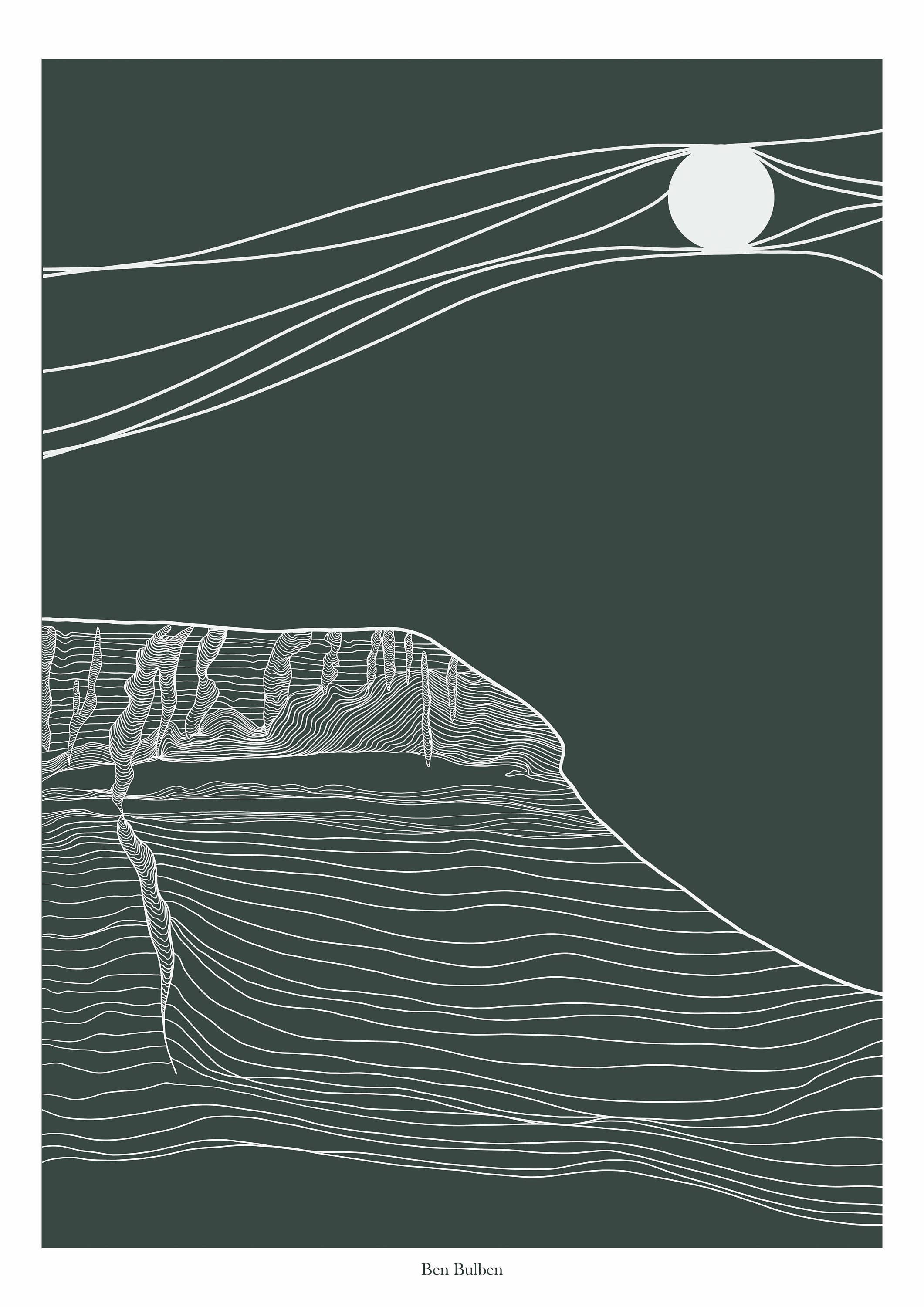Emily Mckeagney Design - Wholesale Art Print - Ben Bulben, Co. Sligo, Ireland, Giclée print3