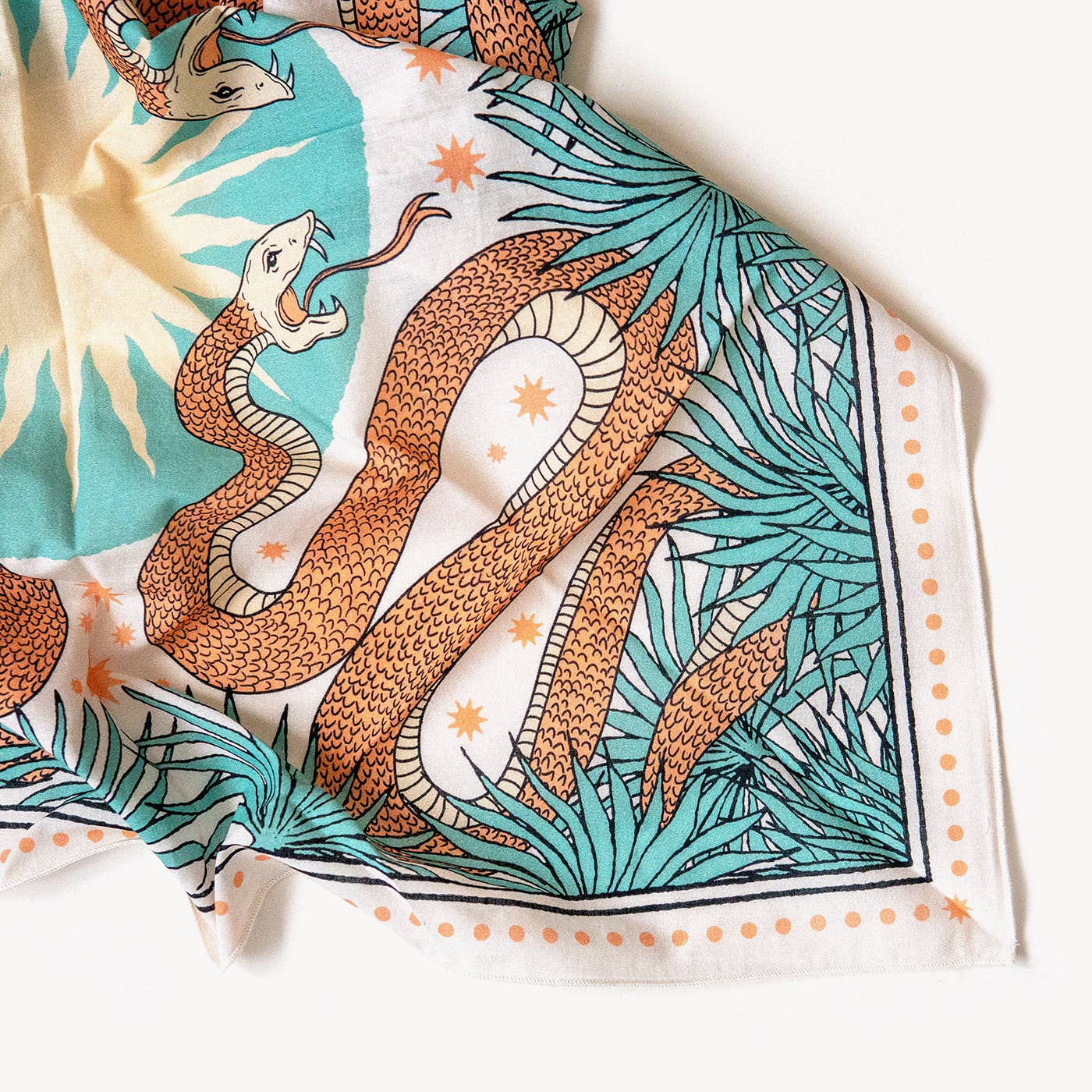 cai & jo – wholesale Bandana – Women's – The Serpent Bandana3