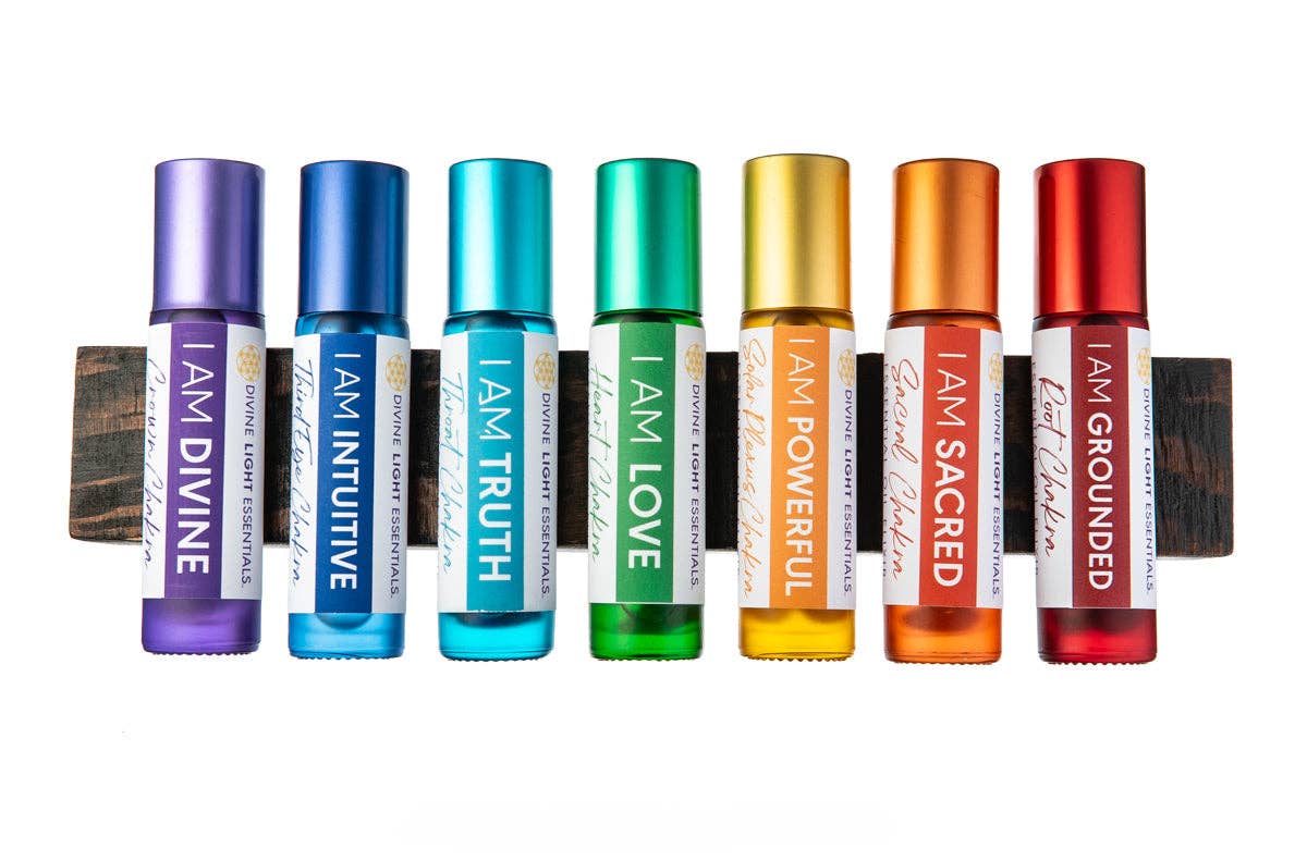 Divine Light Codes - Wholesale Essential Oil Roll-On - Chakra Balancing Elixirs - Essential Oils - 7 Roller Bottles Set2