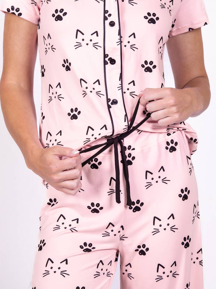 Amanda Blu - Wholesale Sleepwear Bottom - Women's - Pajama Pants - Whiskers