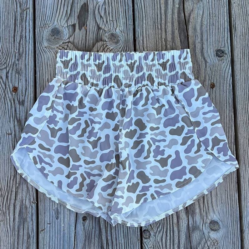 Rosa Clothing - Wholesale Shorts - Women's - Elasticated Camouflage Digital Print Shorts5