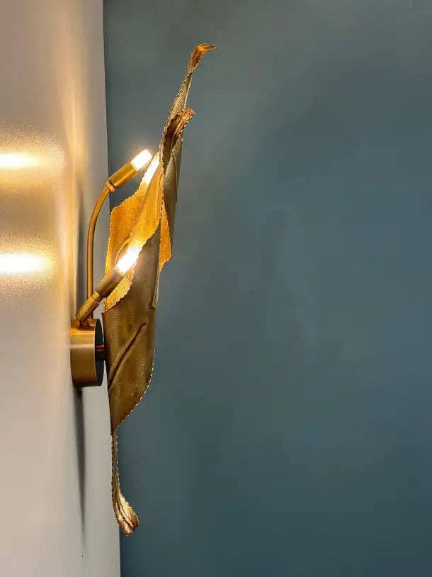 Arel Lighting - Wholesale Sconce - Nisia Hammered Brass Wall Sconce10