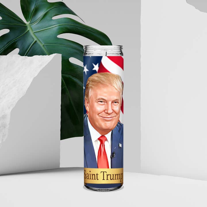Texrah – Engroshandel Votivlys – Saint Donald Trump Parodi-alter MAGA-lys med bøn