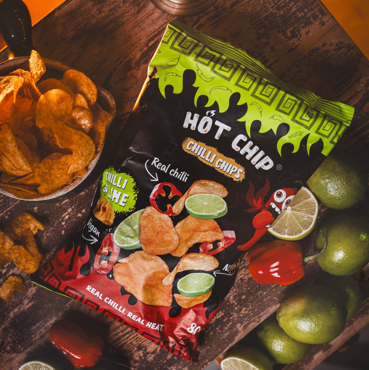 HOT-CHIP - Wholesale Chips - Chipsy Chilli & Lime 80g2