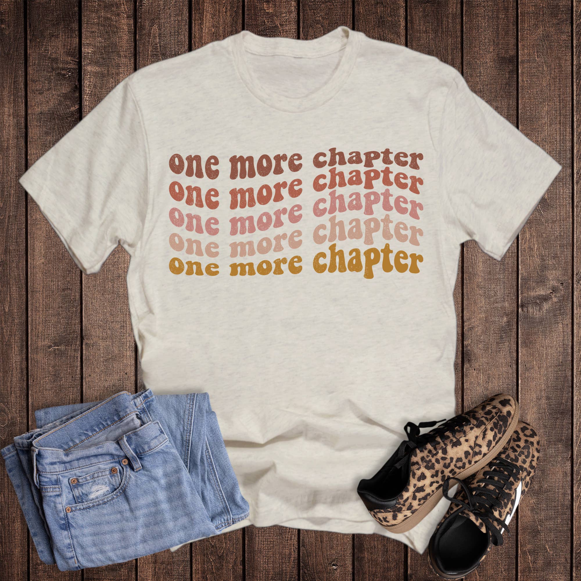 Hafer Bücher Welle Ein weiteres Kapitel Grafik T-Shirt für den Großhandel auf Faire0