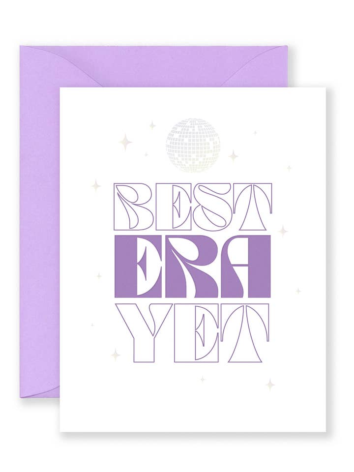 Best Era Yet Greeting Card for wholesale by Lionheart Prints