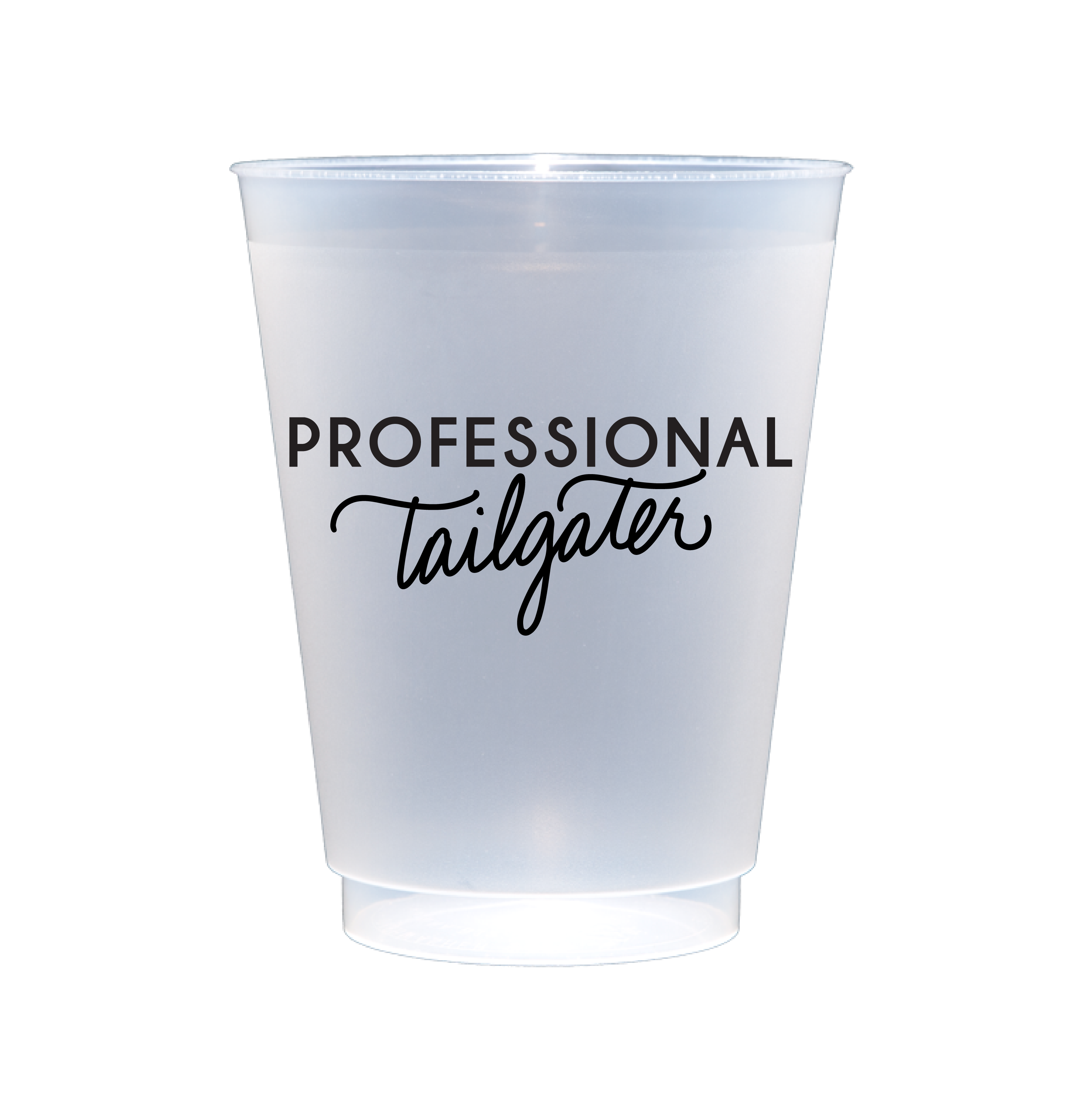 Birdie Mae Designs - Wholesale Disposable Cup - Professional Tailgater | Frosted Acrylic 16oz Set of 8 Cups1