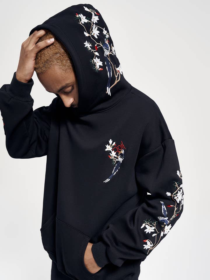 Felpa con ricamo di fiori KH9083 per la vendita all'ingrosso da parte di niepce