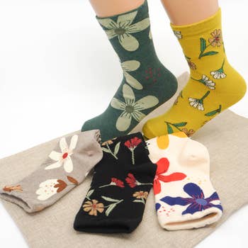 Paso Flower Socks