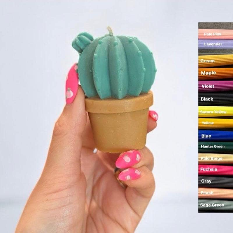 Karly’s Candles - Wholesale Novelty candle - Mini Cactus Candle: Soy Wax Succulent, Plant Lover Gift6