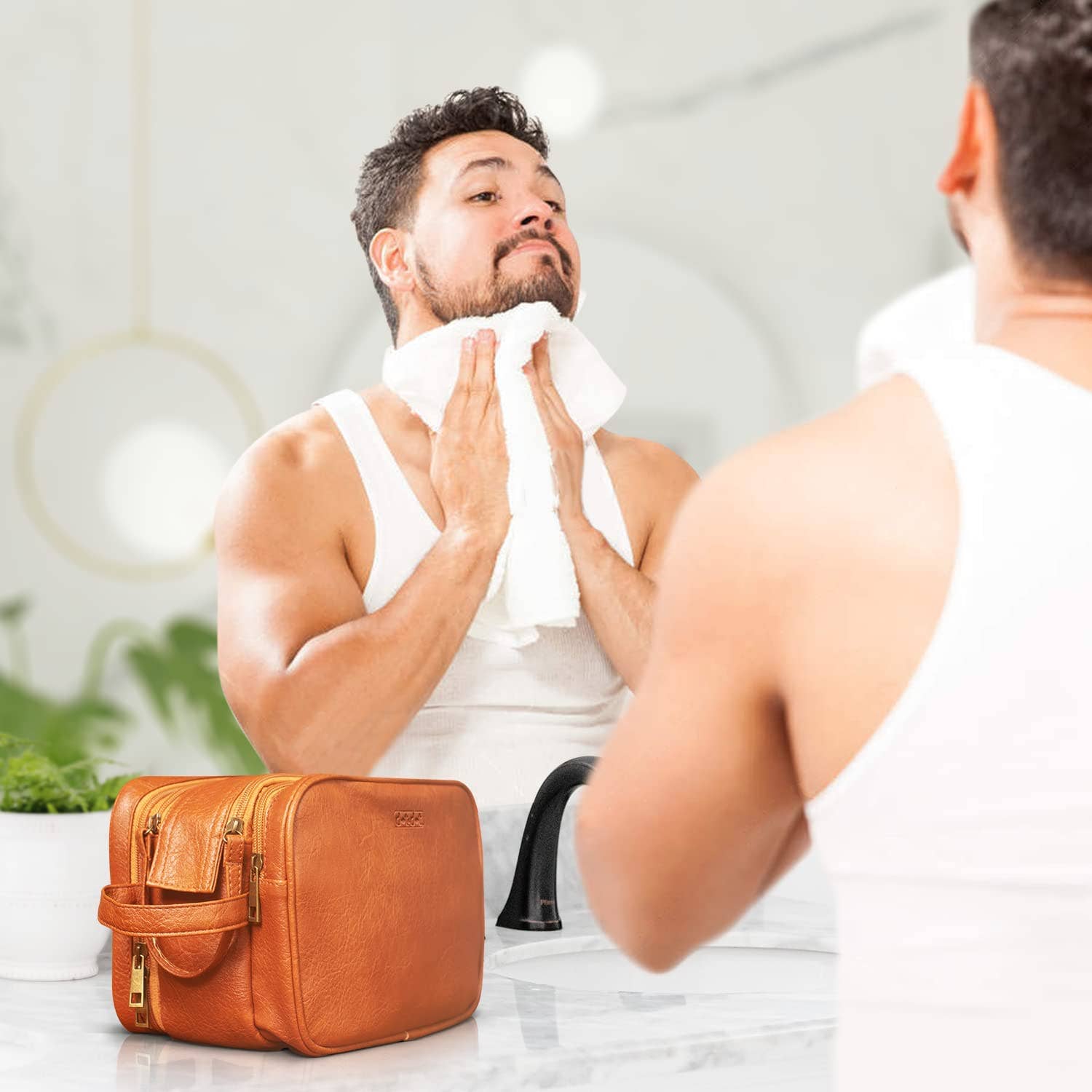 Dot&Dot - Venta al por mayor Neceser - Hombre - Neceser de piel de cocodrilo para hombre4