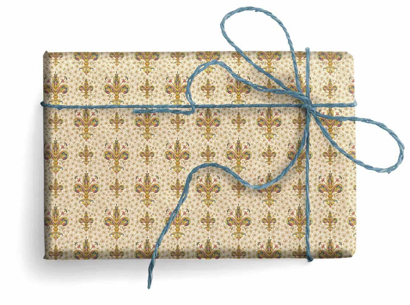 San Lorenzo Design - Vente Feuille de papier cadeau - Papier cadeau florentin, 2 feuilles pliées 19,7 x 27,6 po3