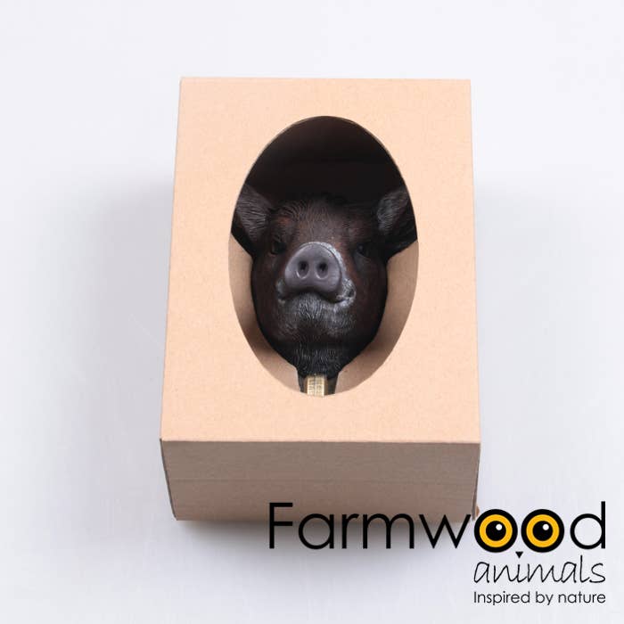 Imhof & Stevens BV - Wholesale Wall Hook - COAT HOOK HOOK'D! WILD BOAR 6X8.5X12 CM FARMWOOD ANIMALS3