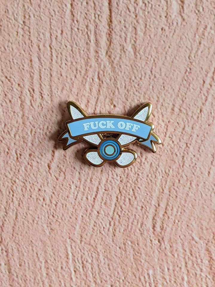 Fuck Off Fairy Enamel Pin for wholesale by Killing Her Softly