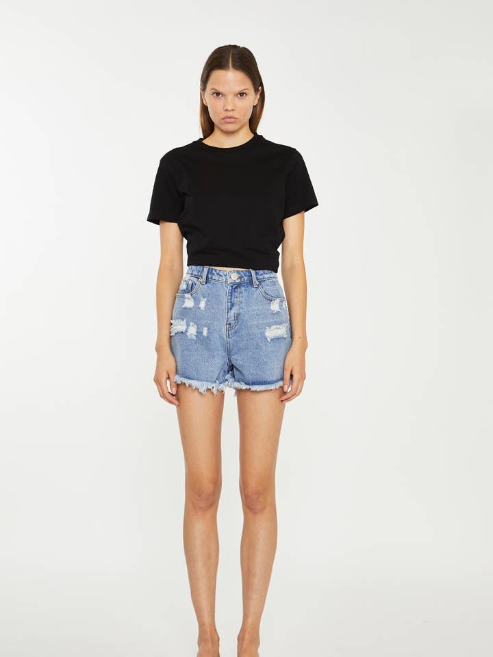 slitna jeansshorts för wholesale av Glamorous (EU)