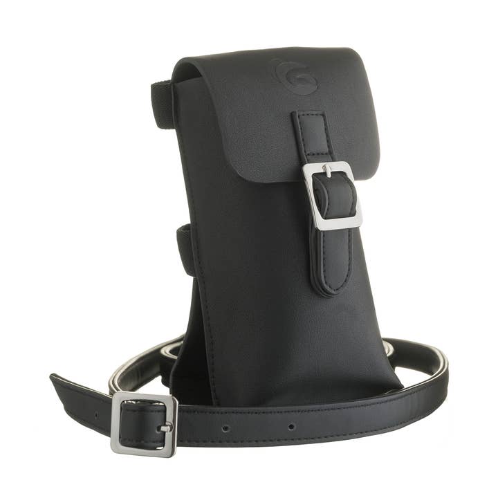 No Bull! Vegan leather bottle carrier black for wholesale by One Green Bottle