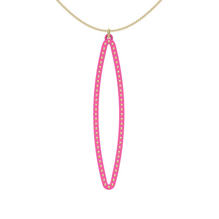 Pendentif PÉTALE ROSE GRAND : clous en or, or rose ou sterling pour la vente par Ree Gallagher Jewelry