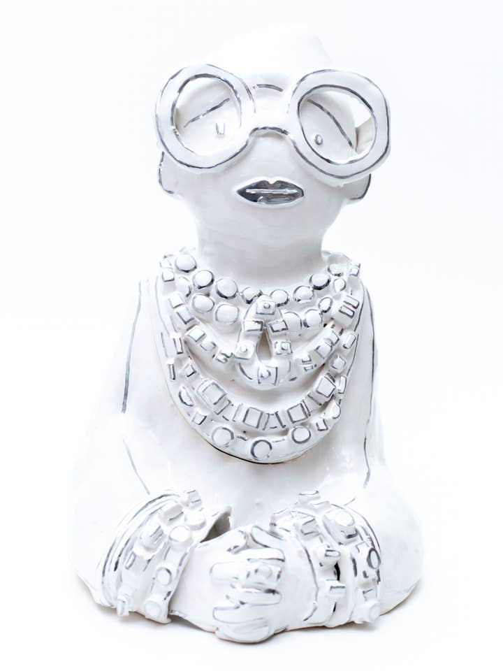 Iris Cookie Jar for wholesale by Hazy Mae