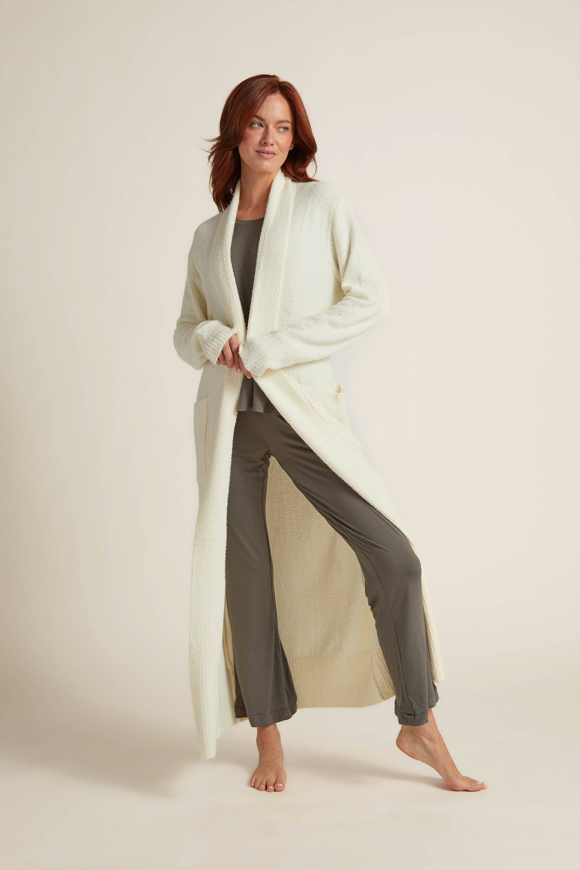 Faceplant Dreams - Wholesale Robe - Women's - Plush Long Cardigan4