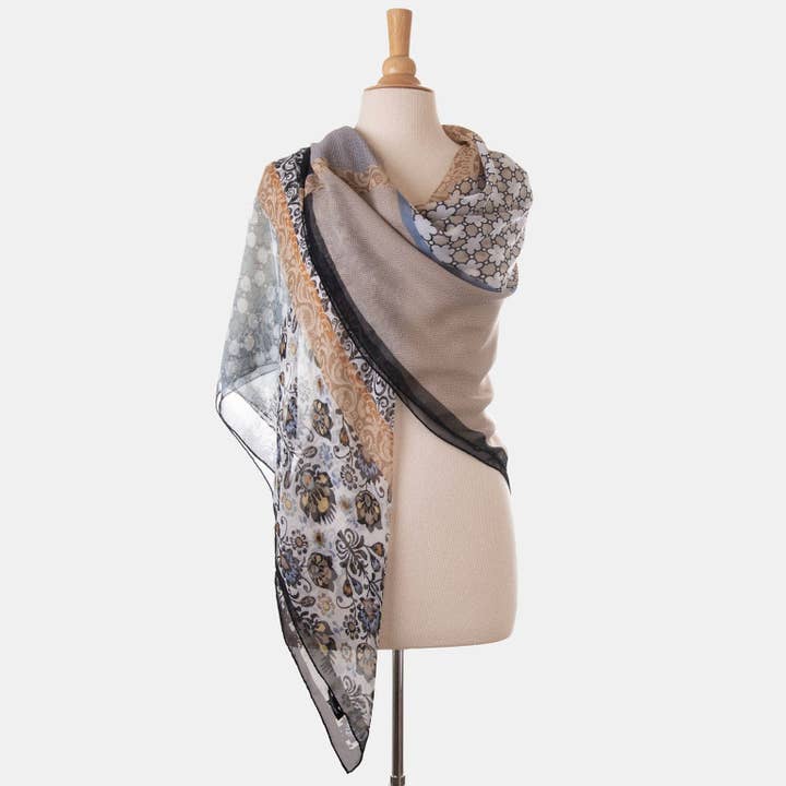 Elizabetta Made in Italy USA – wholesale Scarf – Women's – Dafne - Large Silk Scarf2