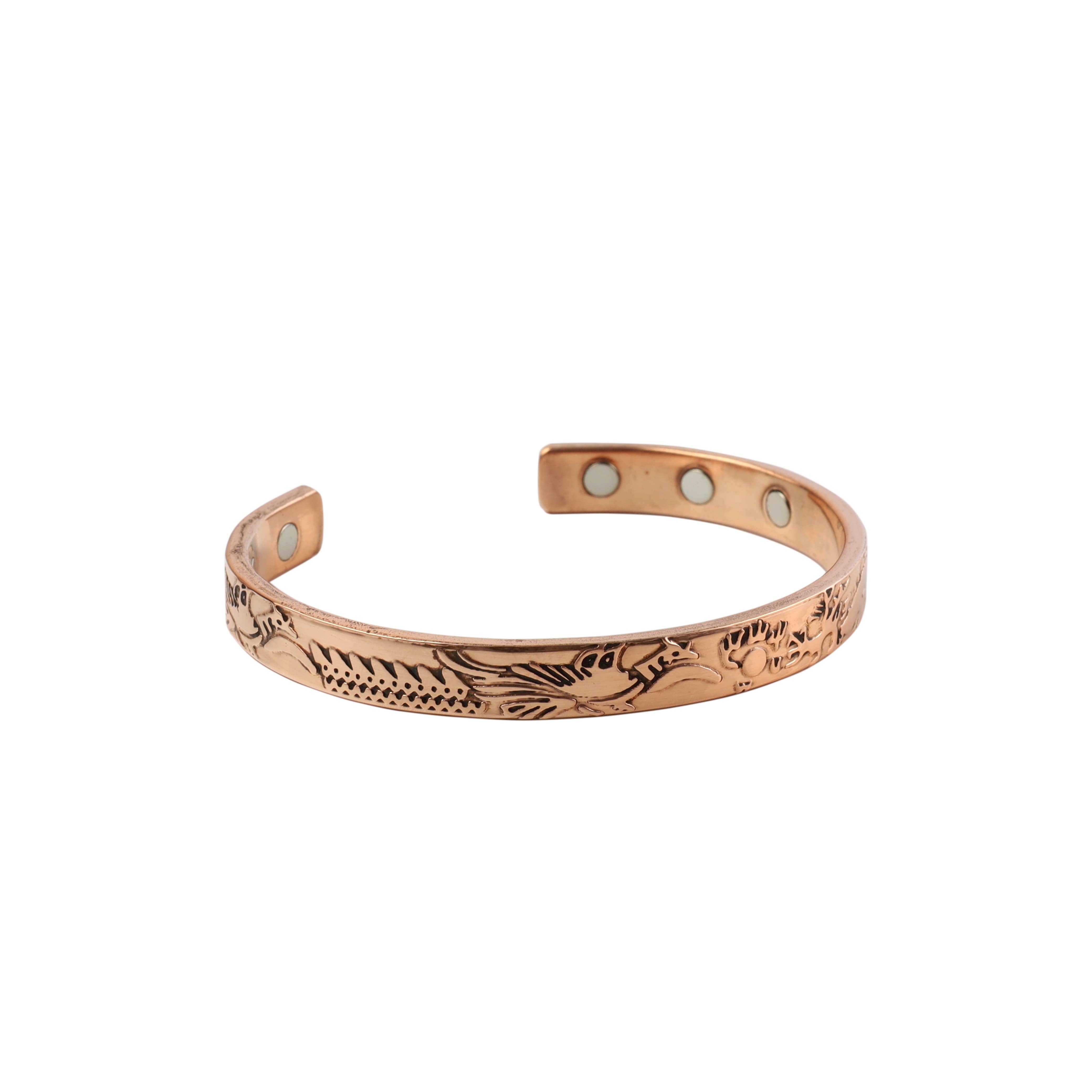 El'Cobre-Ecozonelifestyle - Wholesale Cuff Bracelet - Copper Magnet Bracelet (Design 74)1
