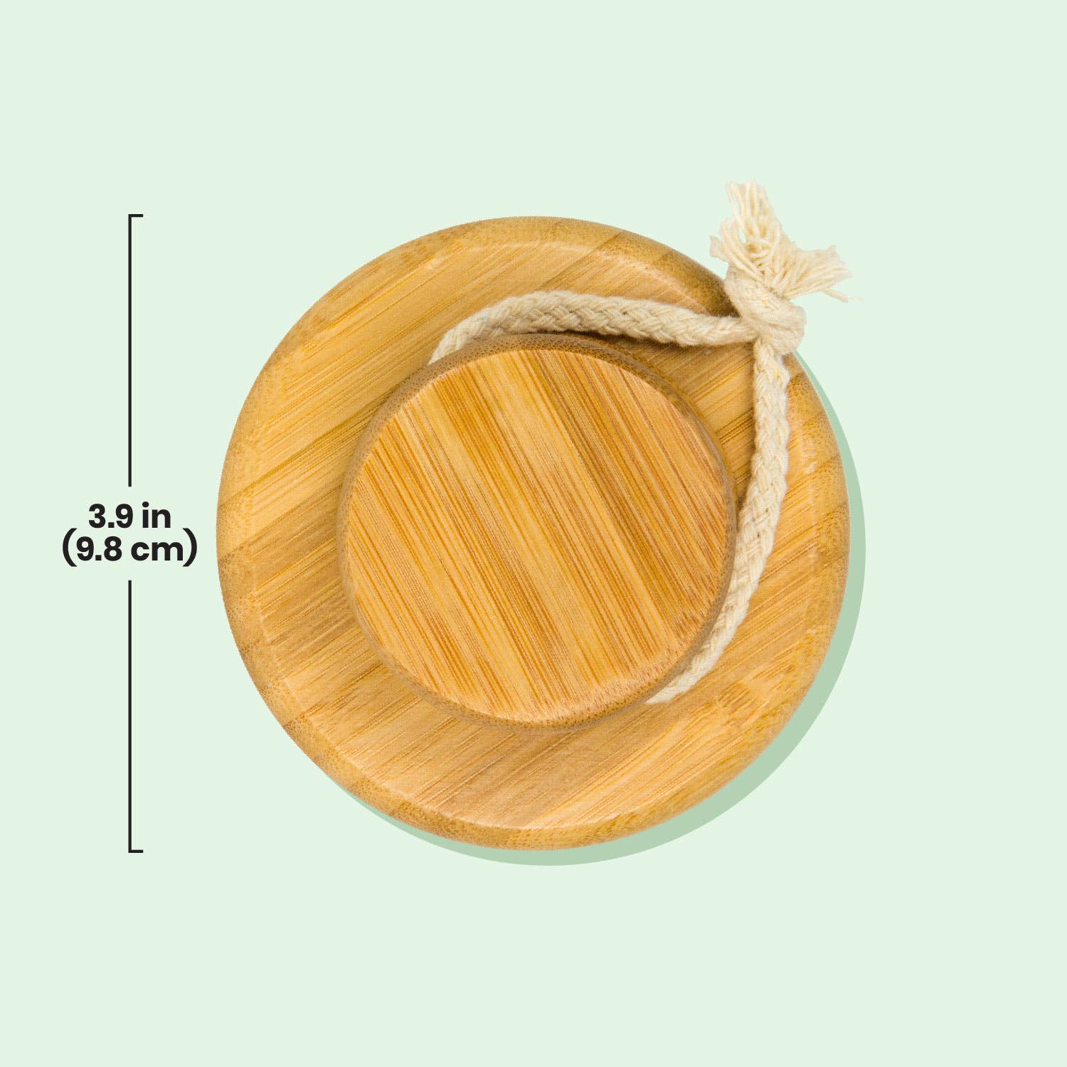 Lindo - Wholesale Body Brush - Lindo Bamboo Dry Brush (Round) Firm Grip Handle2