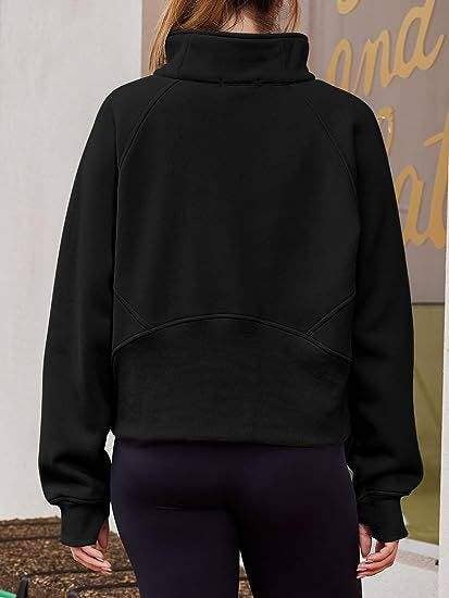 Queen Fashion - Wholesale Blouse - Women's - dove funnel neck half zip12