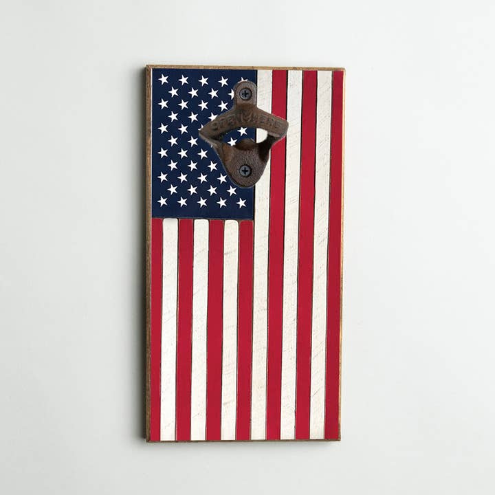 Rustic Marlin - Wholesale Bottle/Wine Opener - American Flag Bottle Opener