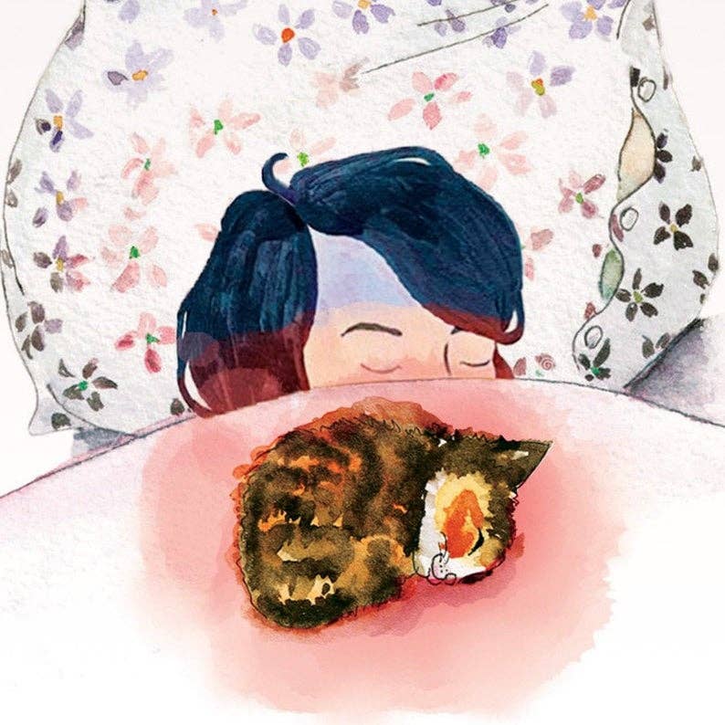 Liyana Studio – Engroshandel Tænker på dig kort – Healing Purr Cat - Tænker på dig kort1