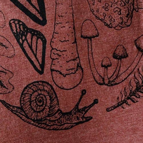 Nature Walk - Wholesale Screen Printed T-Shirt - Women's - Forest Floor Comfy Tee shirt