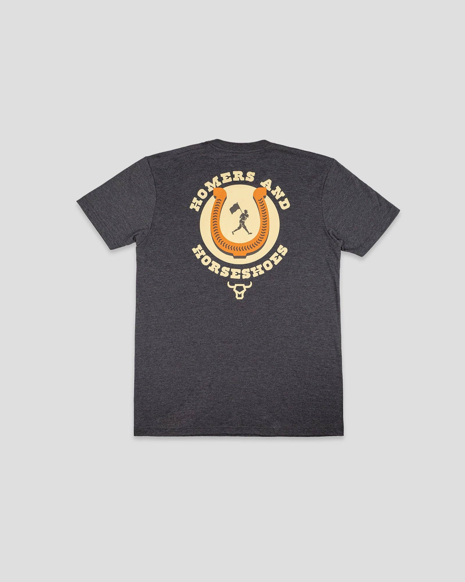 Baseballism - Wholesale Screen Printed T-Shirt - Kids - Homers and Horseshoes T-Shirt (Charcoal) - Youth
