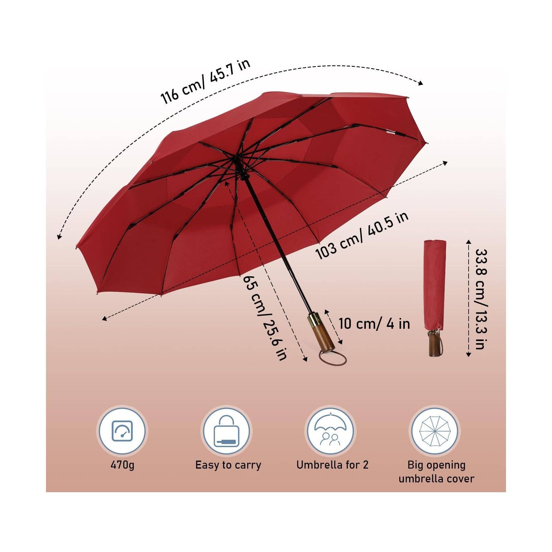 NARWEY INC - Wholesale Umbrella - Unisex - Travel Umbrella Windproof Strong With Compact Foldable41