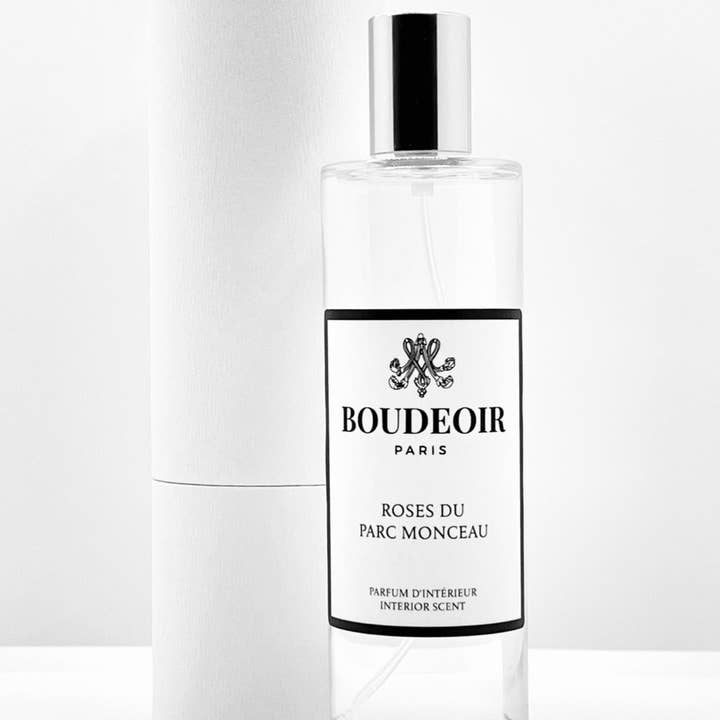 Boudeoir - Vente Vaporisateurs d'ambiance et de linge - Roses du Parc Monceau - Parfum d'intérieur