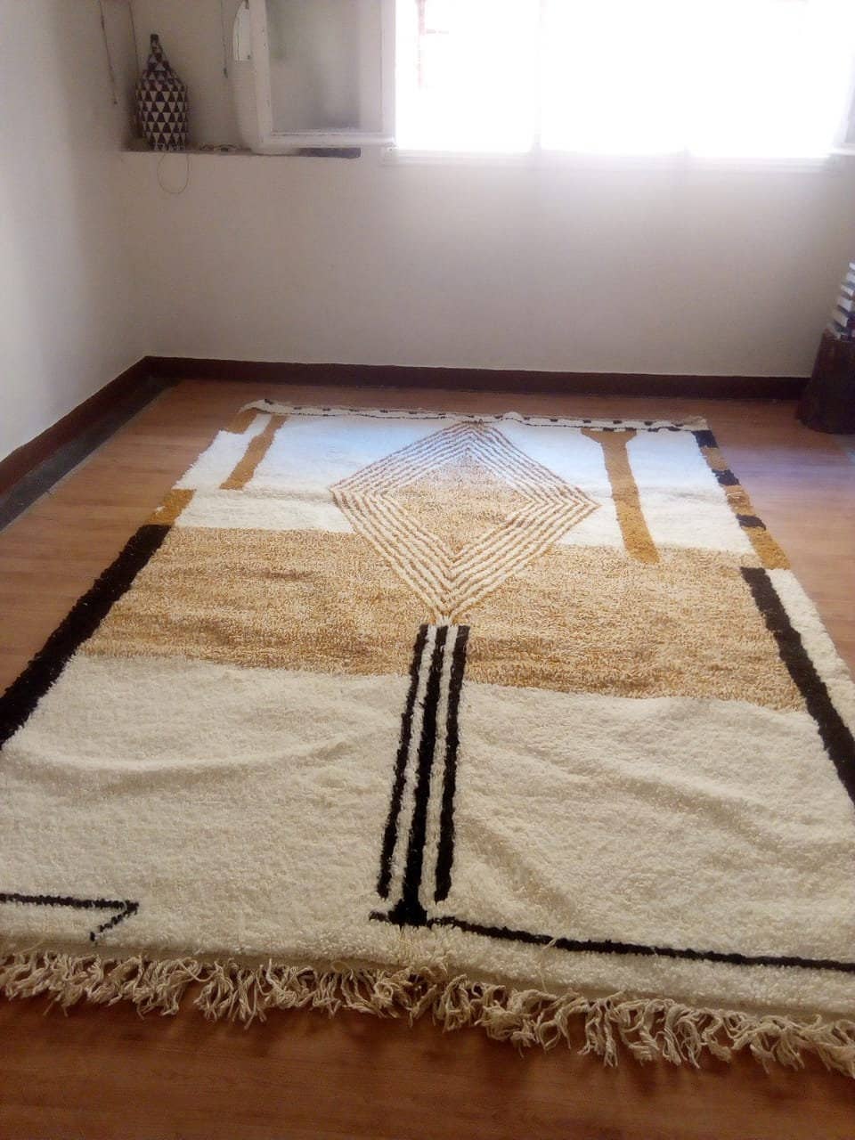 woolsouk ( We handle U.S. import procedures for you ) - Wholesale Area Rug - Handwoven Moroccan Beni Ourain Rug with Geometric Pattern4