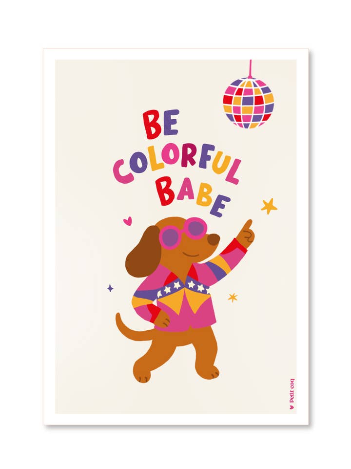 Toon Wees kleurrijk schat! voor wholesale door Petit Coq