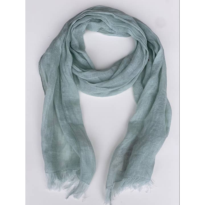 VIKOLINO – Großhandel Schal – Damen – Transparenter Leinen-Schal (Gaze)6