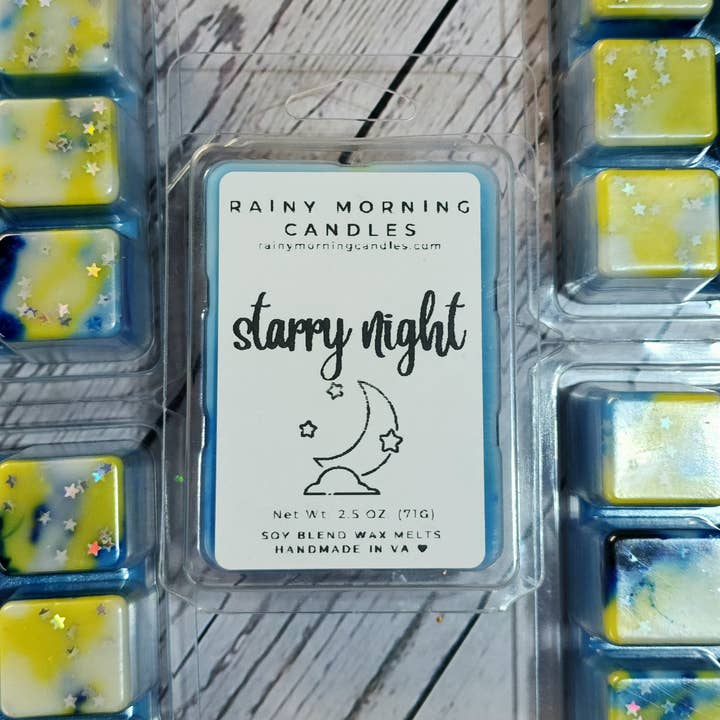 Rainy Morning Candles - Wholesale Wax Melt - Starry Night | Stargazer Lily & Sandalwood | Wax Melts