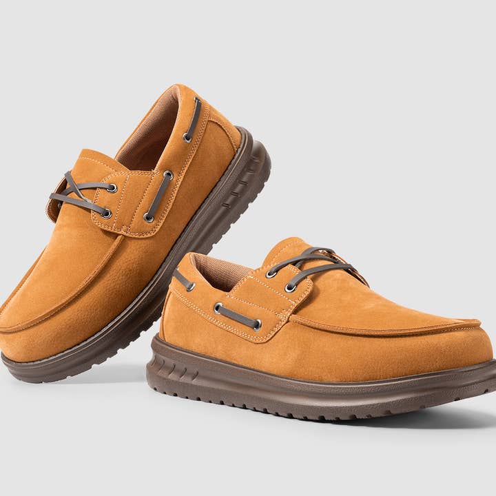 FitVille - Wholesale Slip On Sneakers - Men's - FitVille Men's Coastline Slip-On Boat Shoes V1