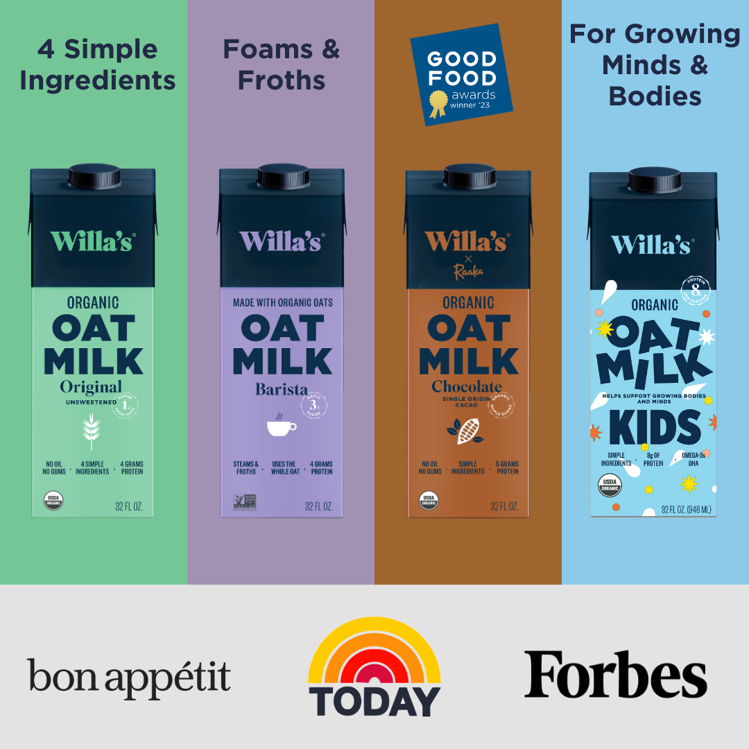 Willa's Organic Oat Milk - Wholesale Non-Dairy Milk - Willa's Organic Kids Oat Milk with Protein and Calcium5