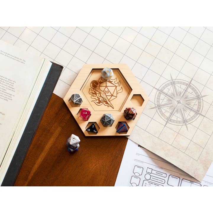 Freckled Lion Workshop - Wholesale Dice - D&D Dice Tray Coasters, 23 Choices (14 Classes + Others)
