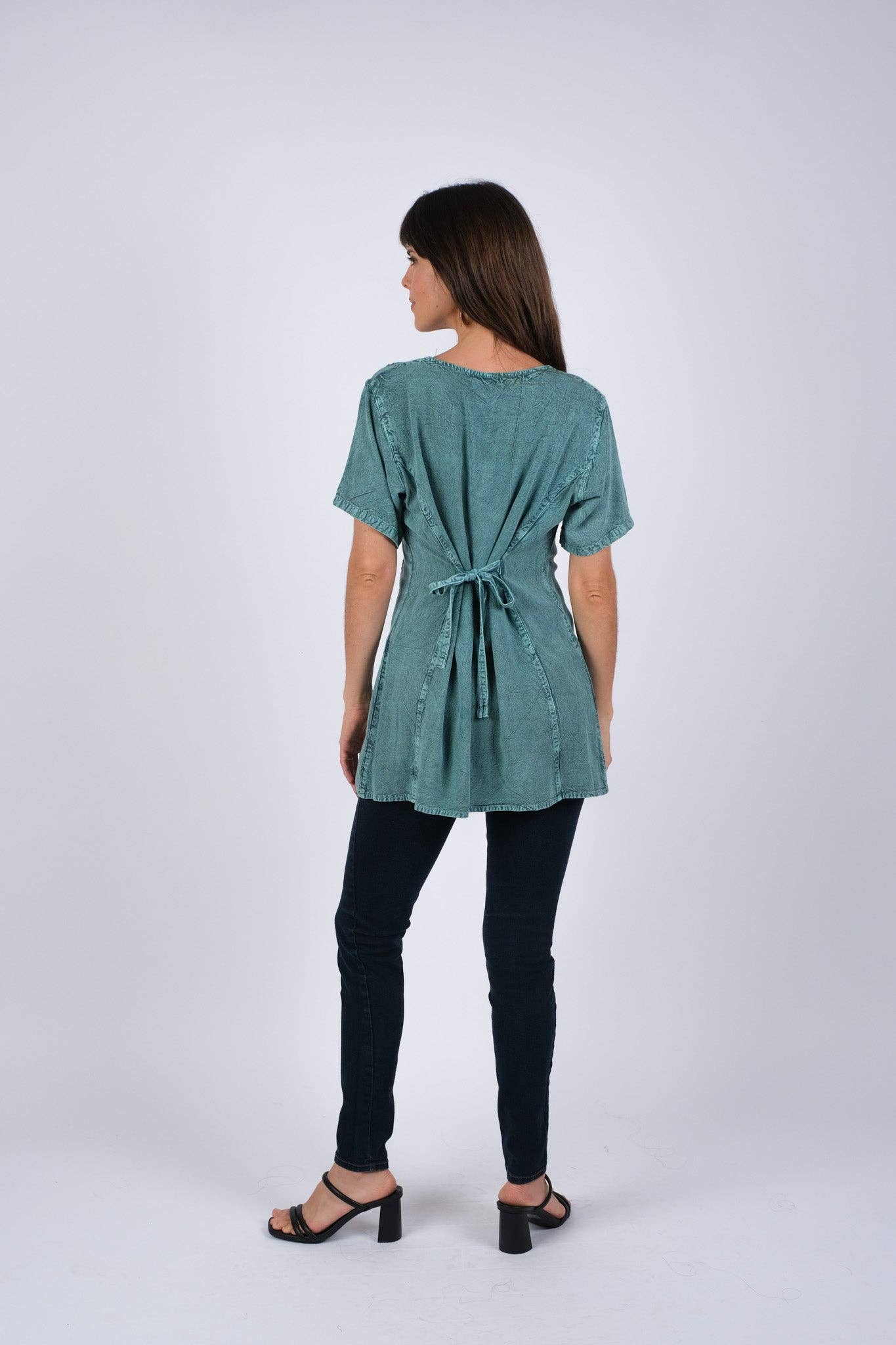 Sacred Threads - Wholesale Tunic - Women's - Embroided Sea Button Up Top1