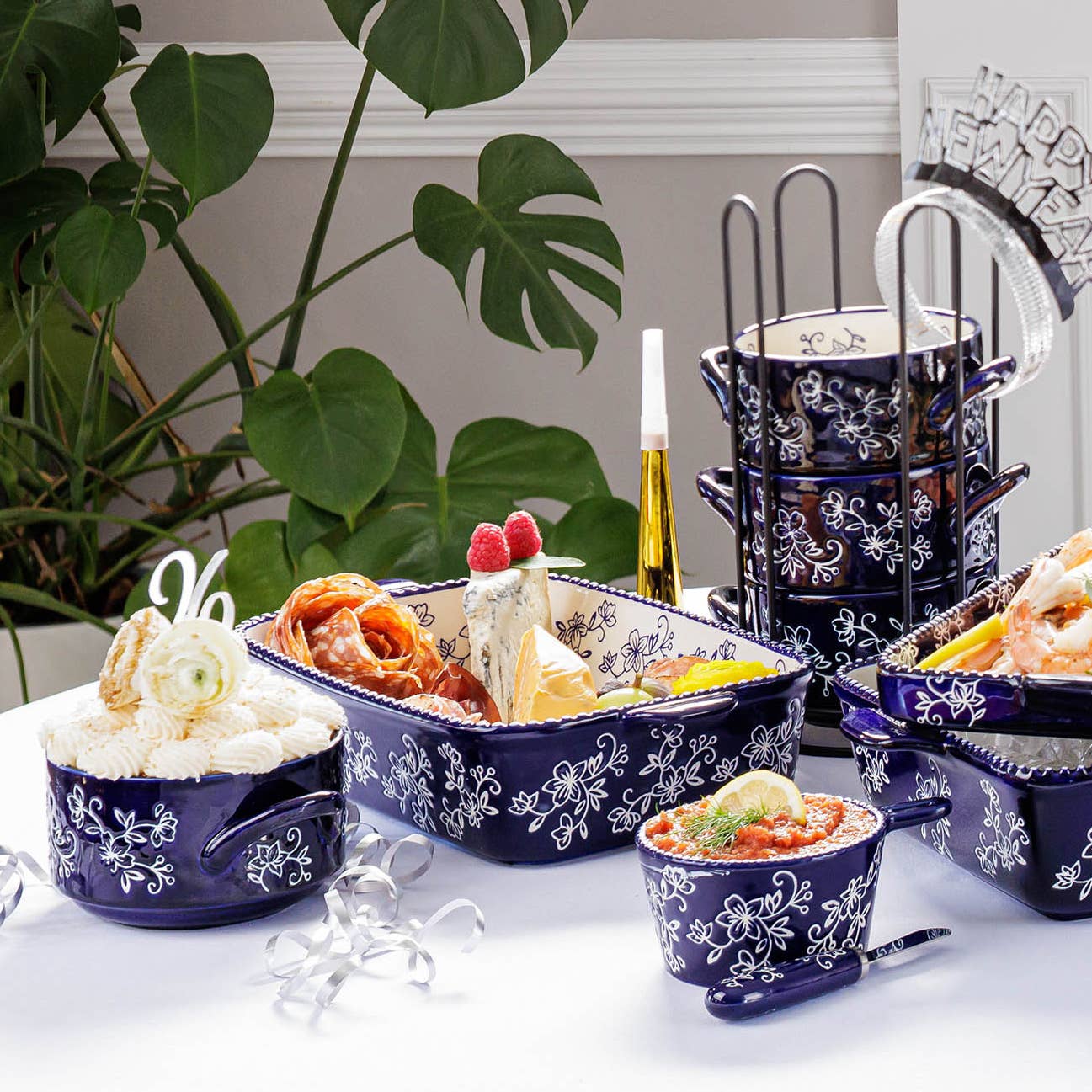 Temp-tations - Wholesale Bowl - Temp-tations Stoneware Stack-A-Bowls Set/4 bowls w/holder7