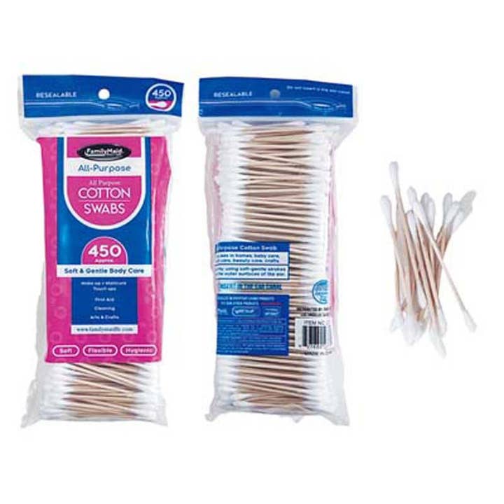 Cotons-tiges 450 unités – Bois, Refermable pour la vente par Deluxe Import Trading