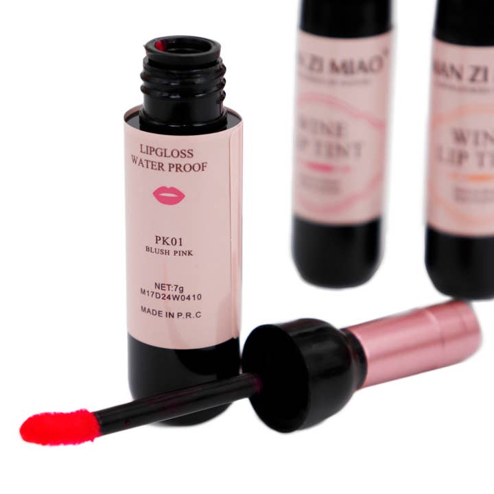 Cap Zone - Wholesale Lip Gloss - Wine Matte Waterproof Novelty Lip Gloss Souvenir - 24 pcs
