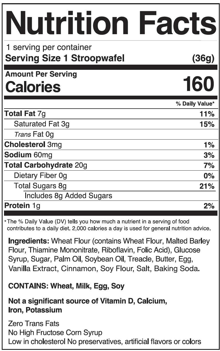 3Bros - Wholesale Cookie - Original Stroopwafel – Classic Caramel bulk case4